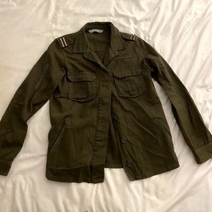 Zara Utility army jacket with metal detail